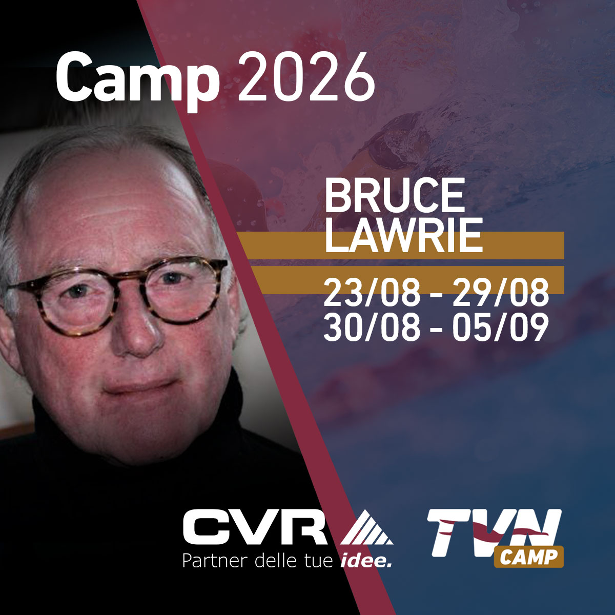 Bruce Lawrie, Performance Psychology sara’ il relatore nei clinic del venerdì 28 agosto e 4 settembre. Tema: “La relazione Atleta - Coach, prospettiva psicologica e ruolo del genitore”